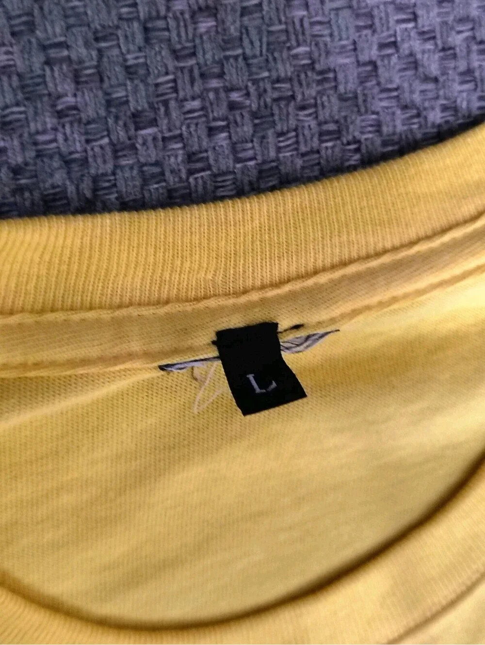 Retro Kicks Jordan Sneaker History Long Sleeve T Shirt Yellow Men's Size L